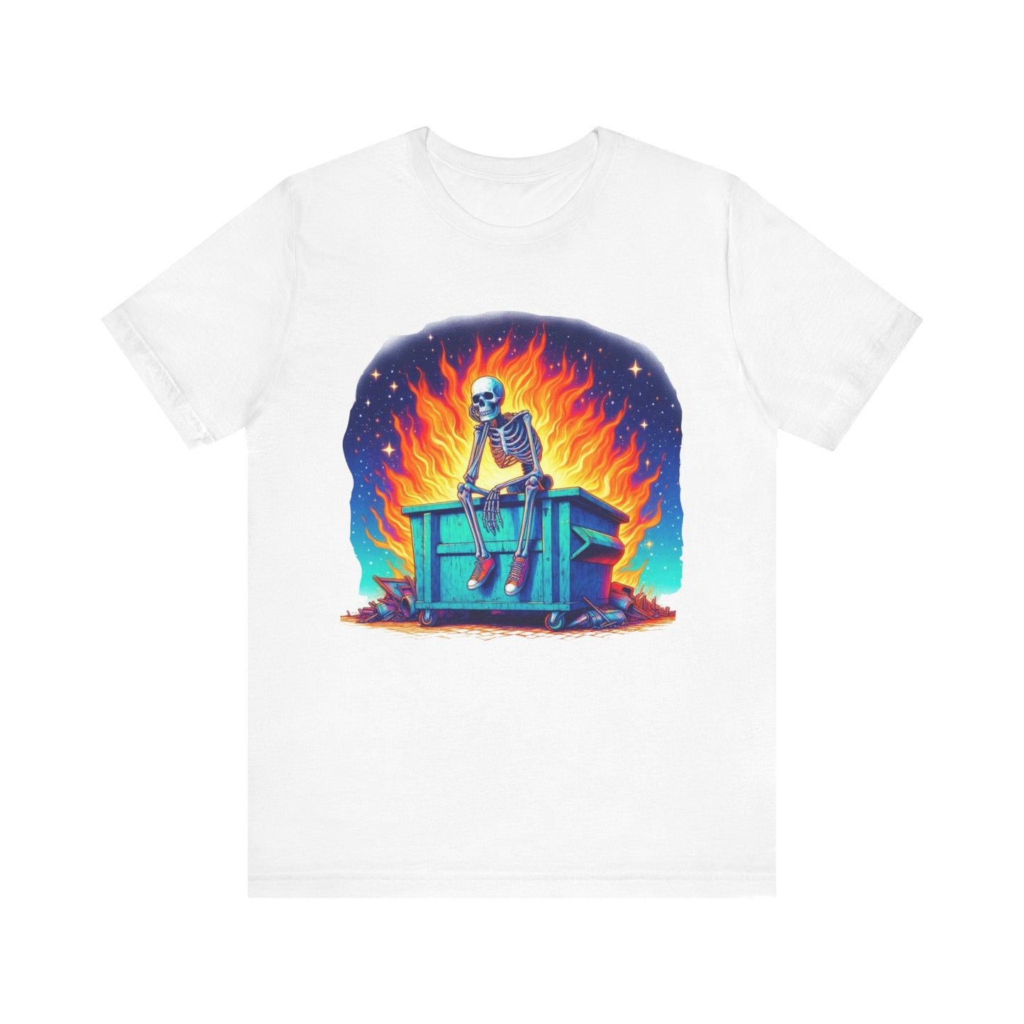 Skellie Dumpster Fire Jersey Short Sleeve Tee