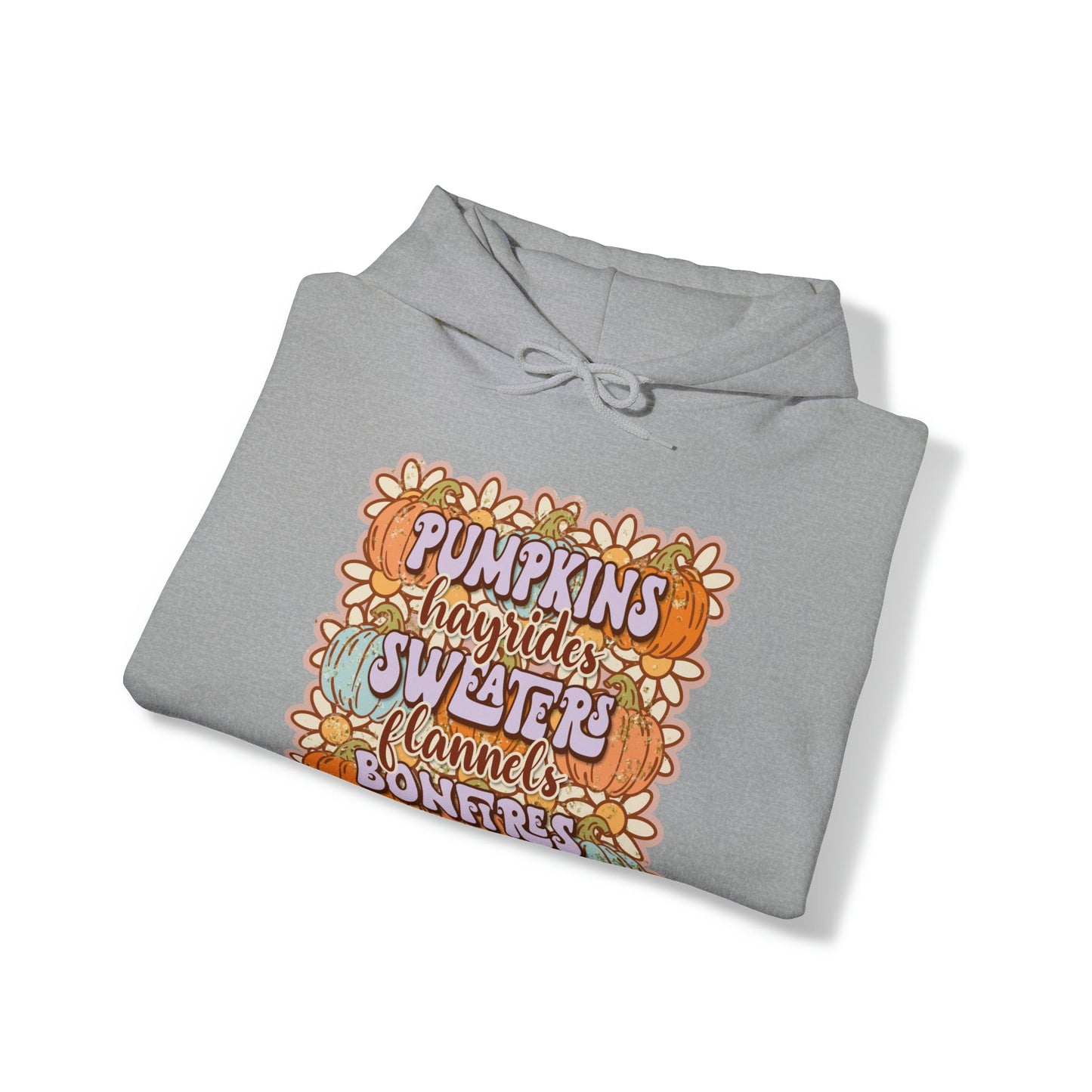 Daisy Pumpkin Hay Heavy Blend™ Hooded Sweatshirt