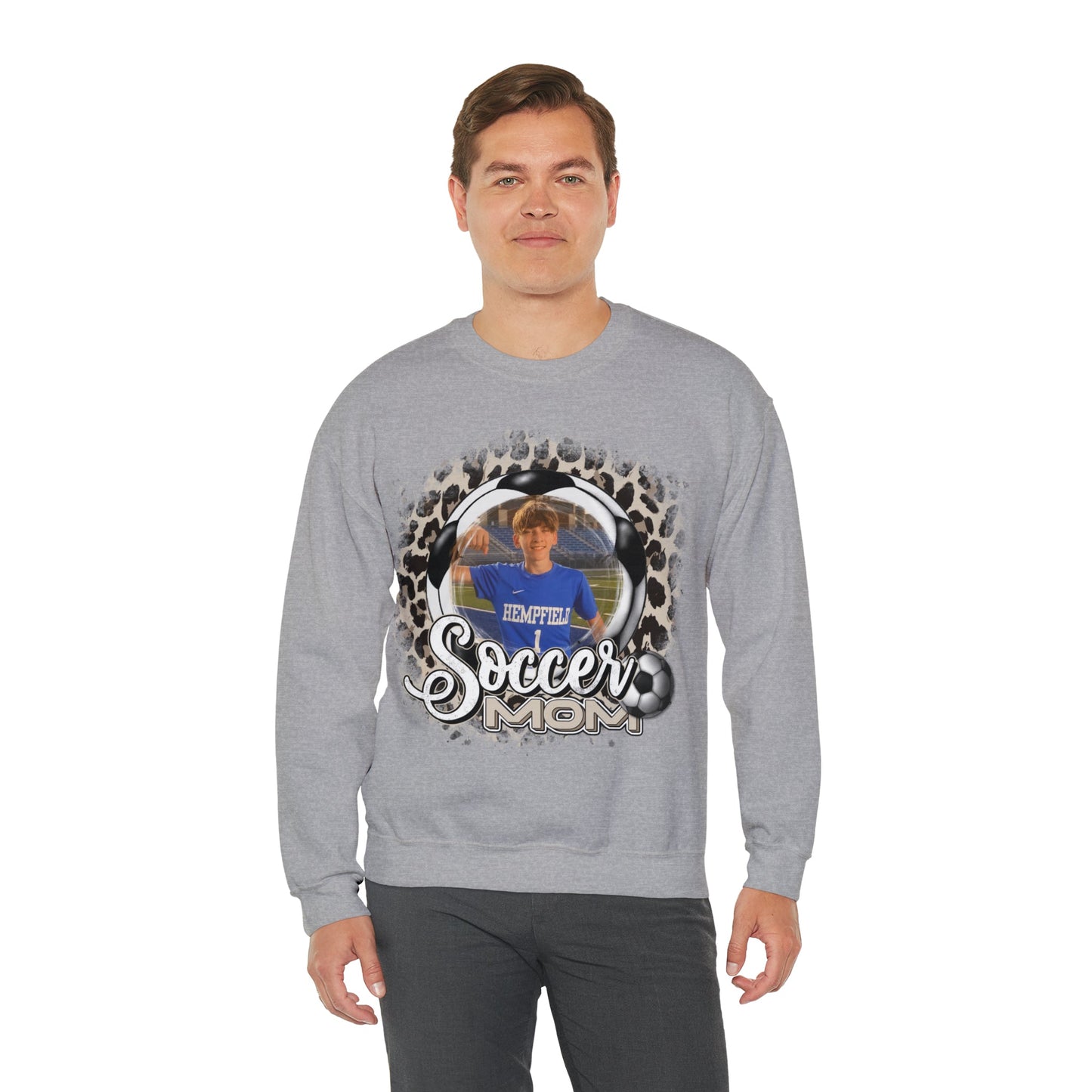 Custom Soccer Mom Heavy Blend™ Crewneck Sweatshirt