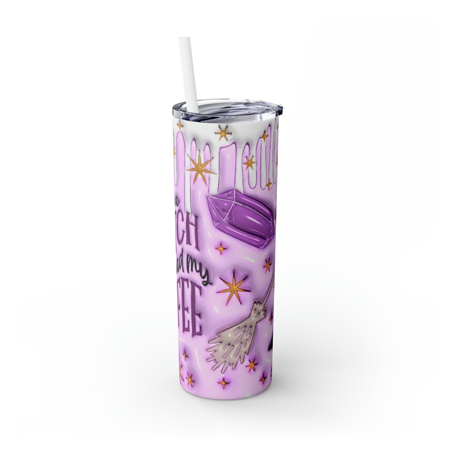 Inflated I’m A Witch Skinny Tumbler with Straw, 20oz