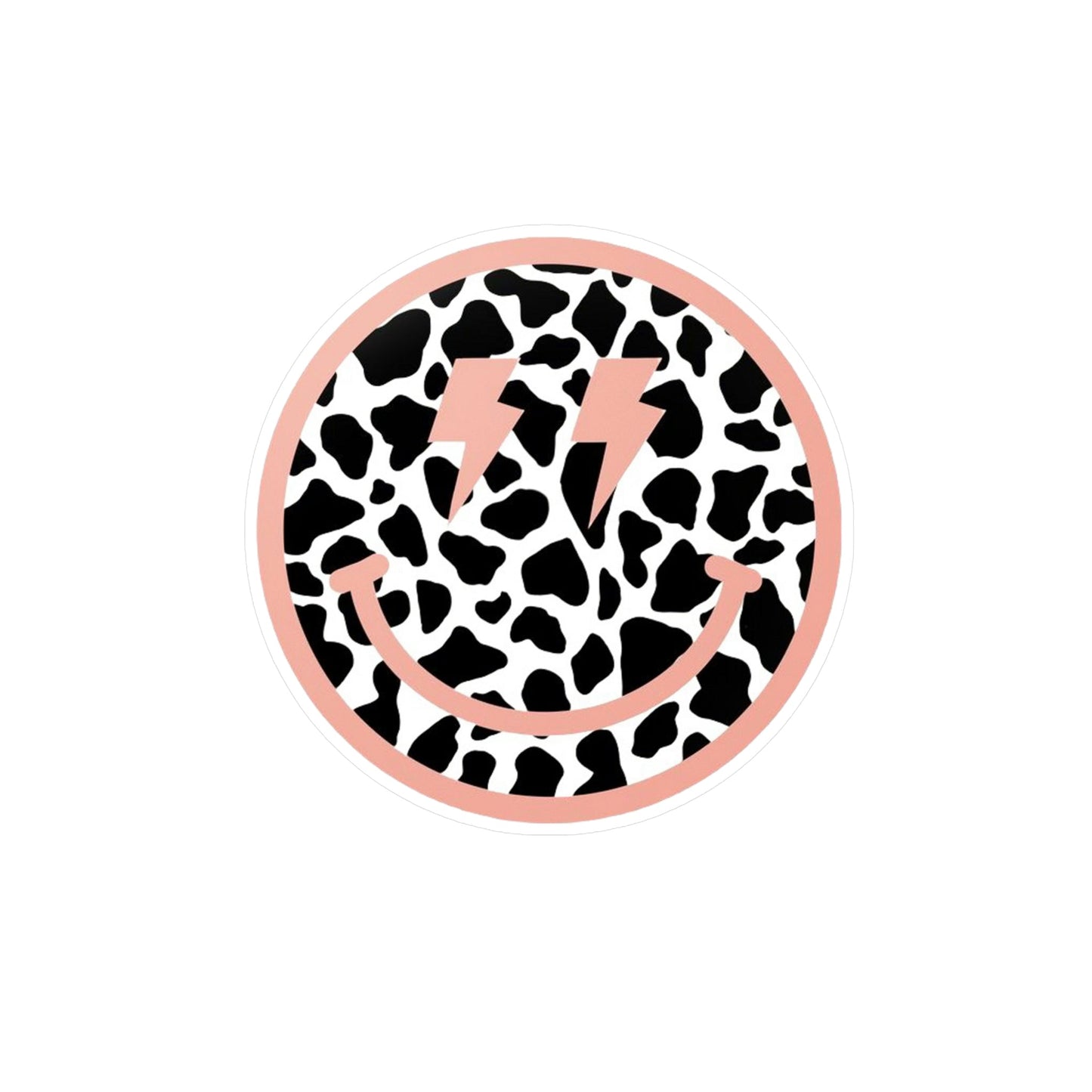 Cowhide Smiley Sticker