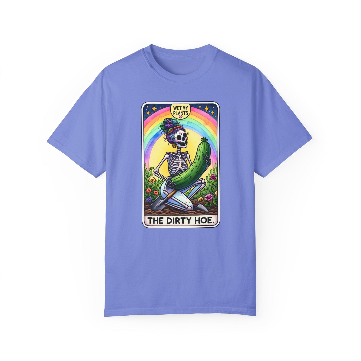 The Dirty Hoe Tarot Card Garment-Dyed T-shirt