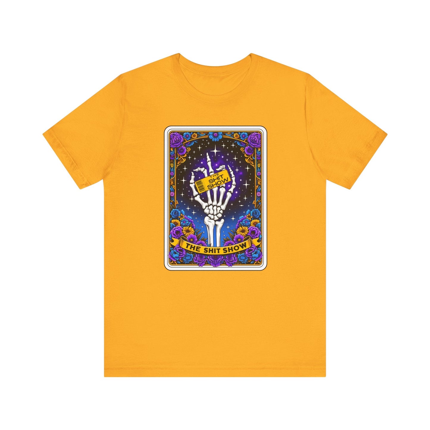 The Shit Show Tarot Card Jersey Short Sleeve Tee