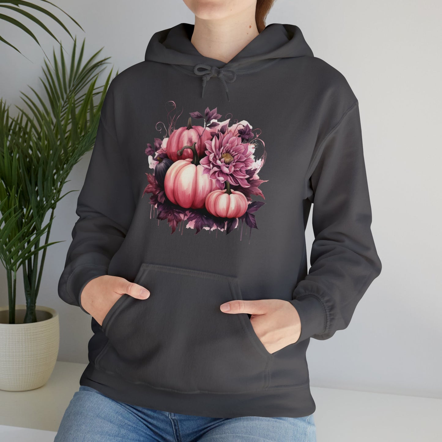 Pink Pumpkin Bouquet Heavy Blend™ Hooded Sweatshirt