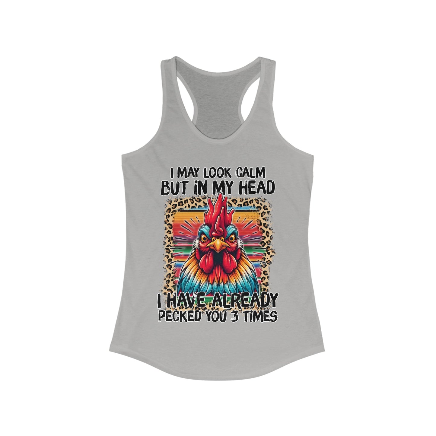 May Look Calm But Women's Ideal Racerback Tank