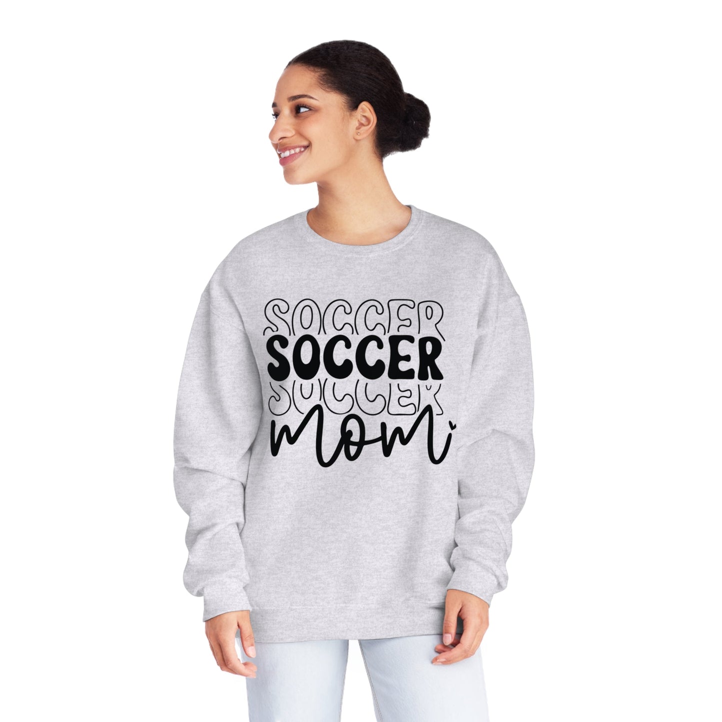 Stacked Soccer Mom NuBlend® Crewneck Sweatshirt