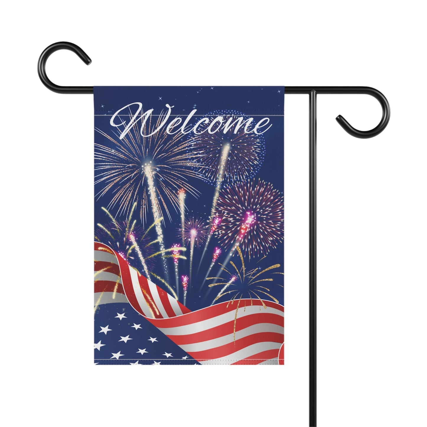 Welcome Fireworks Garden & House Banner