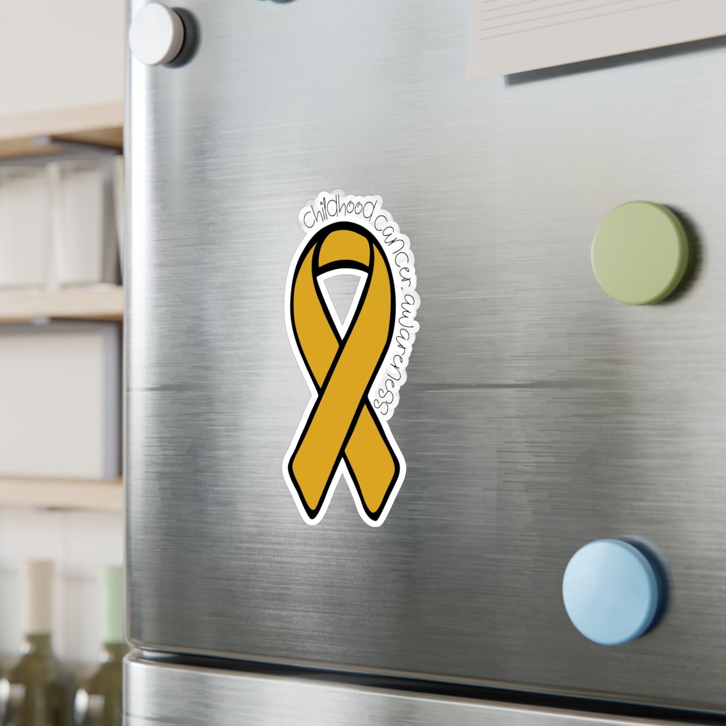 Childhood Cancer Awareness Ribbon Sticker