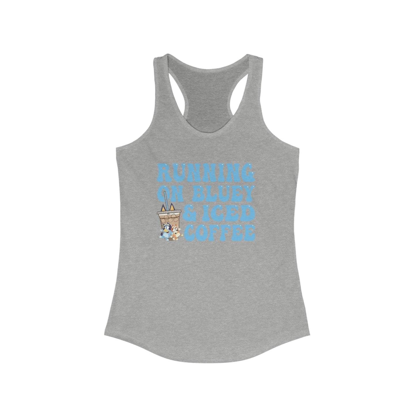 Blue(y) and Iced Coffee Racerback Tank