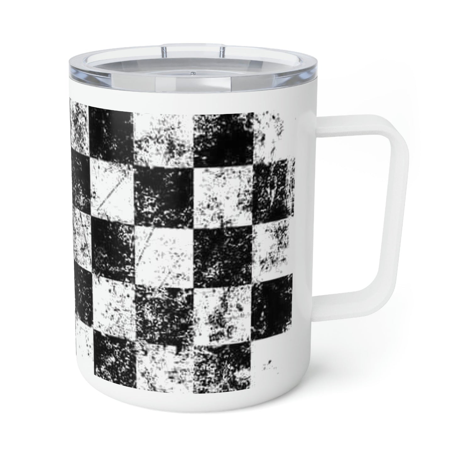 Checker Flag - Insulated Coffee Mug, 10oz