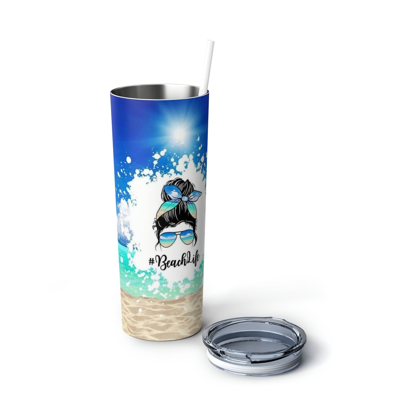 Beach Life - Skinny Tumbler