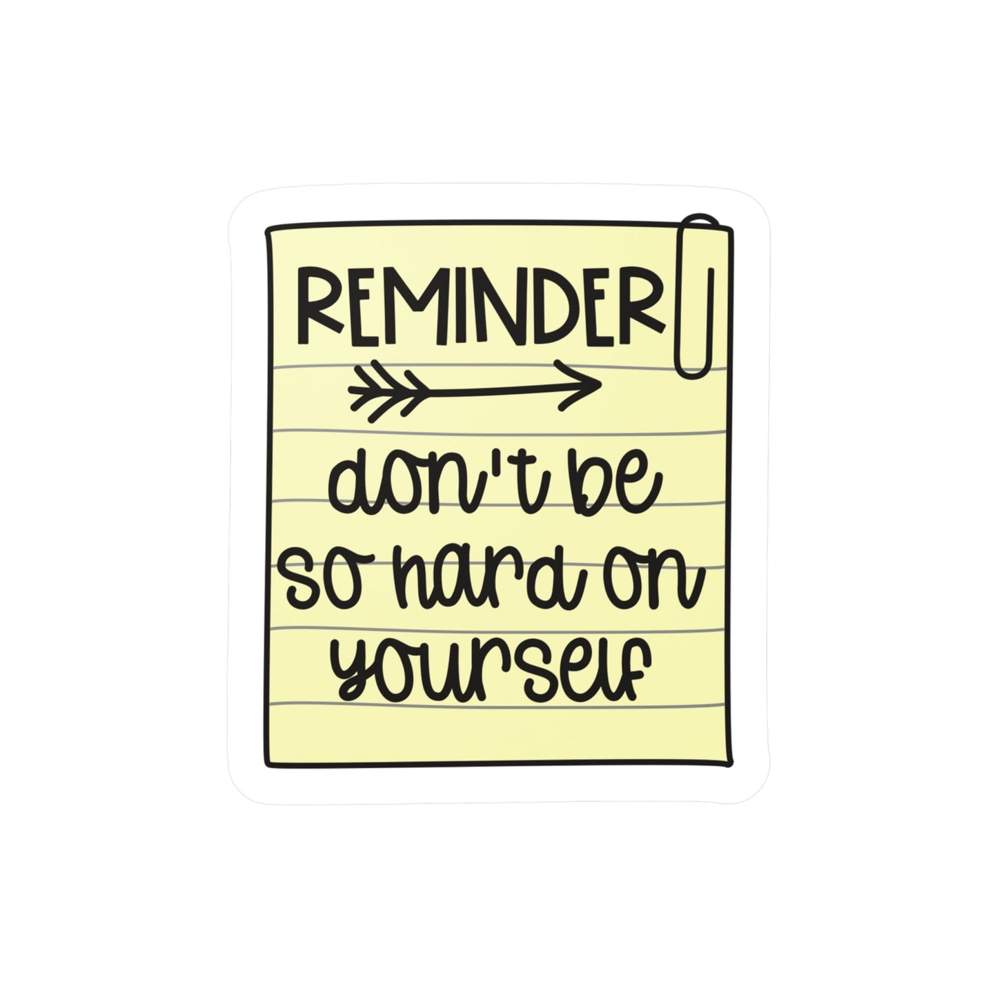 Reminder Sticker