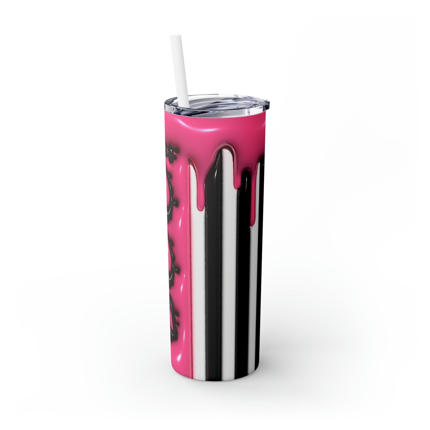 Inflated Boo Skinny Tumbler with Straw, 20oz