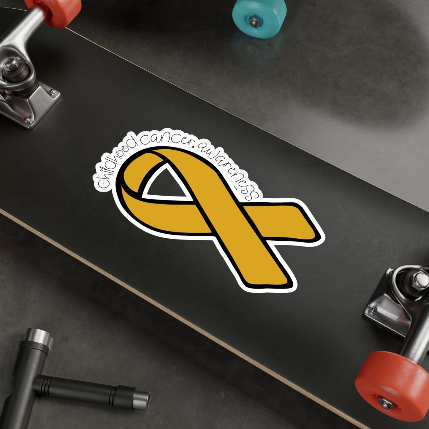 Childhood Cancer Awareness Ribbon Sticker