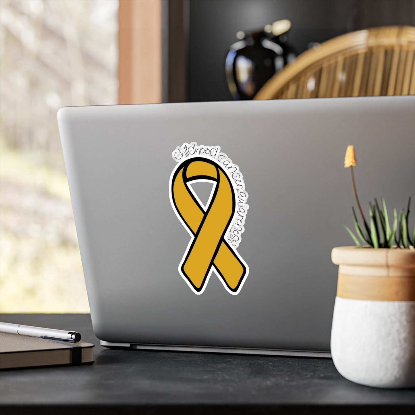 Childhood Cancer Awareness Ribbon Sticker