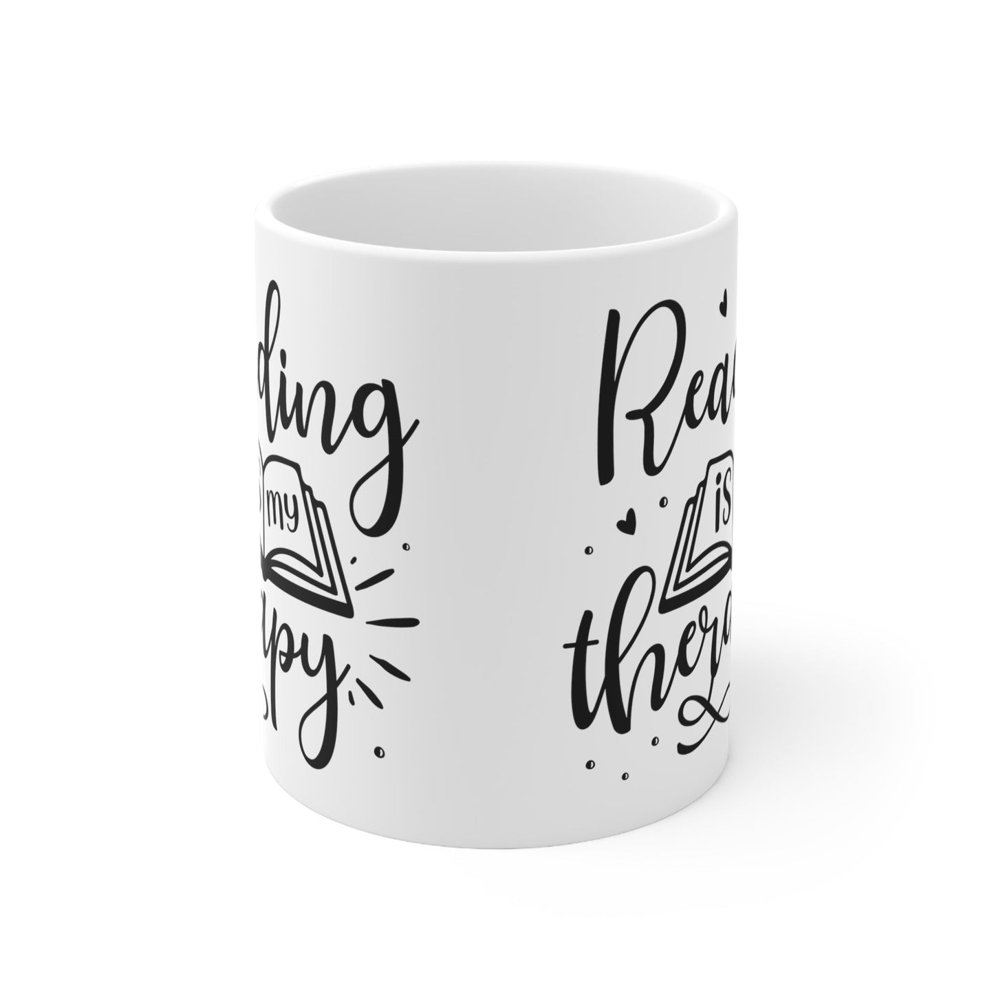 Reading is my Therapy Ceramic Mug 11oz