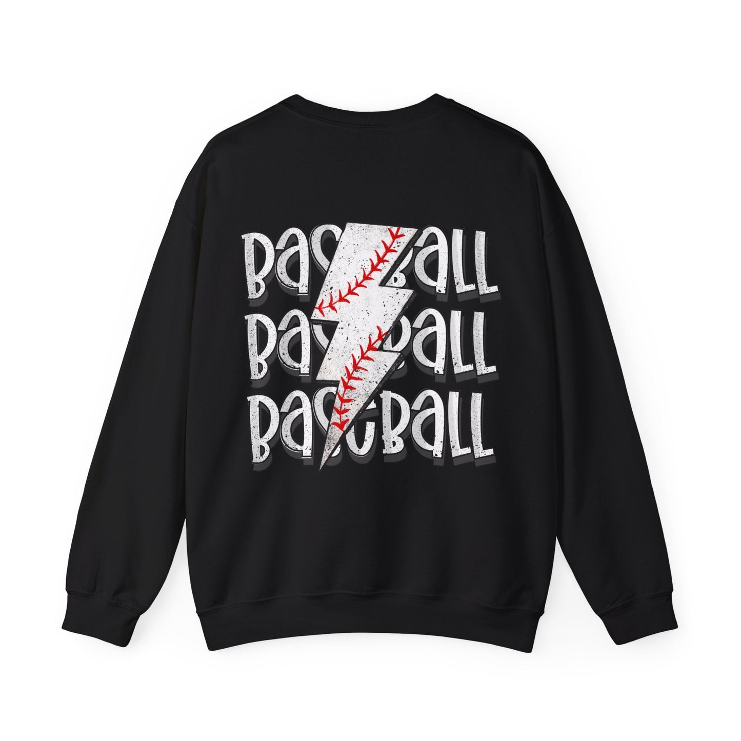 Baseball Lightning Bolt F/B Heavy Blend™ Crewneck Sweatshirt