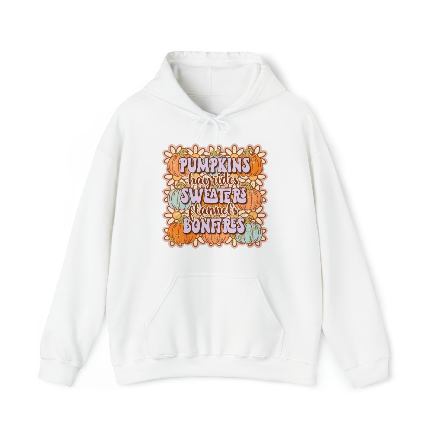 Daisy Pumpkin Hay Heavy Blend™ Hooded Sweatshirt