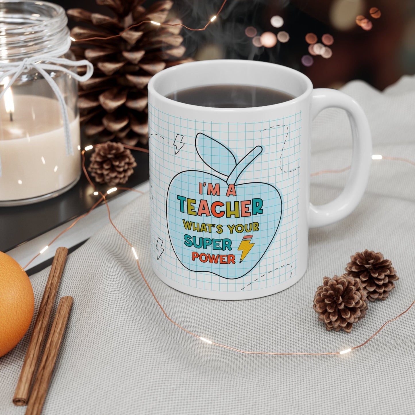 Teacher Superpower Ceramic Mug 11oz