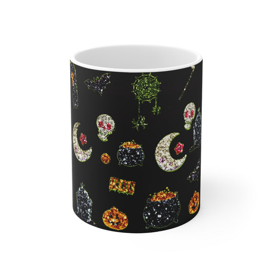 Glitter Halloween Mug 11oz