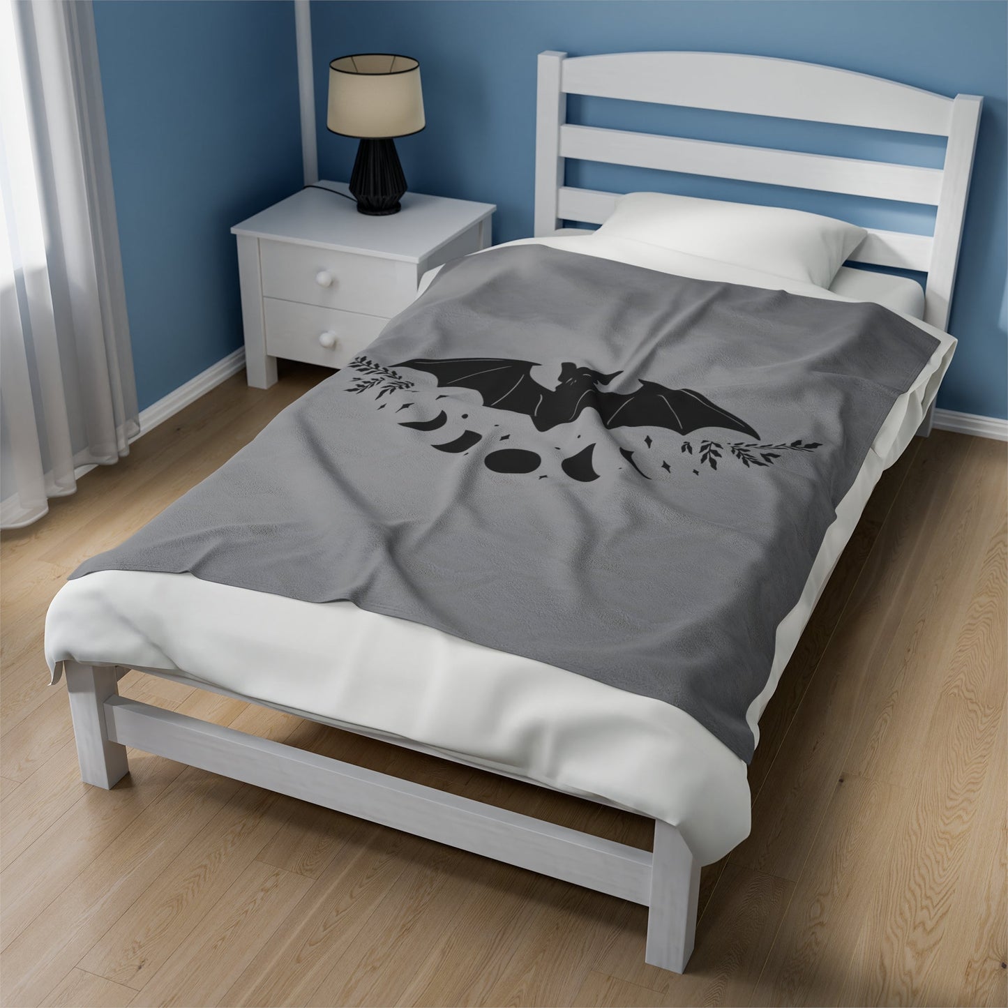 Night Bat Velveteen Plush Blanket