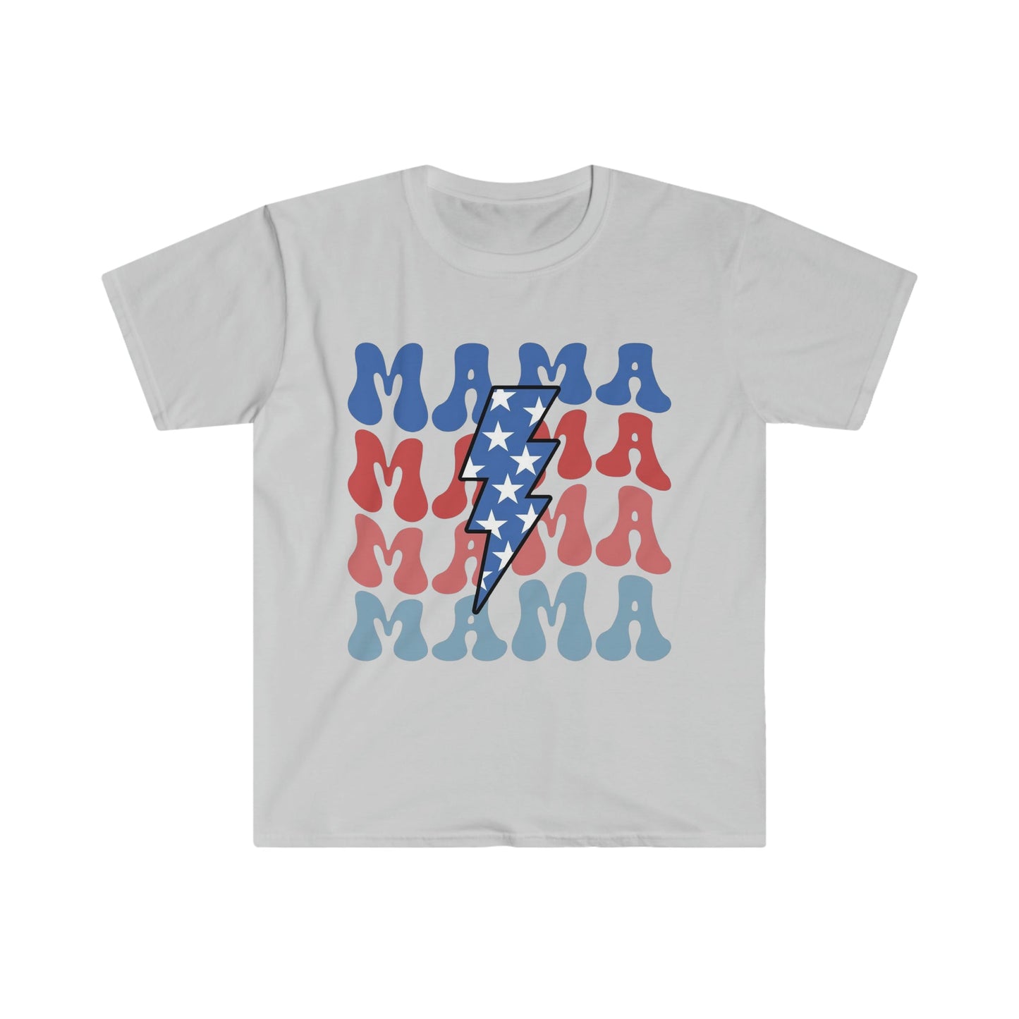 Stacked American Mama Softstyle T-Shirt