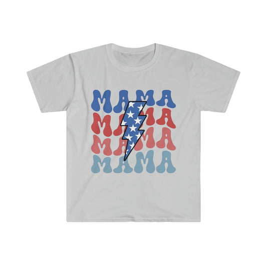 Stacked American Mama Softstyle T-Shirt