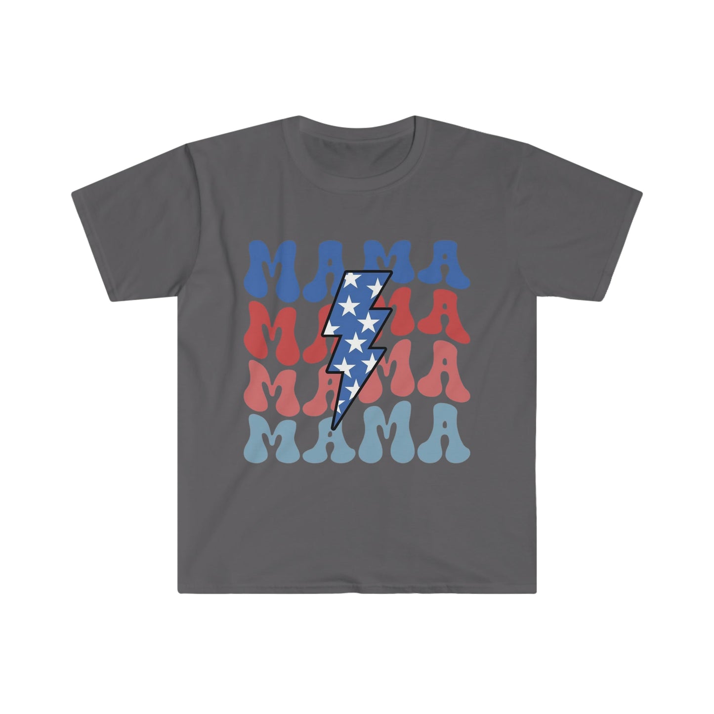 Stacked American Mama Softstyle T-Shirt