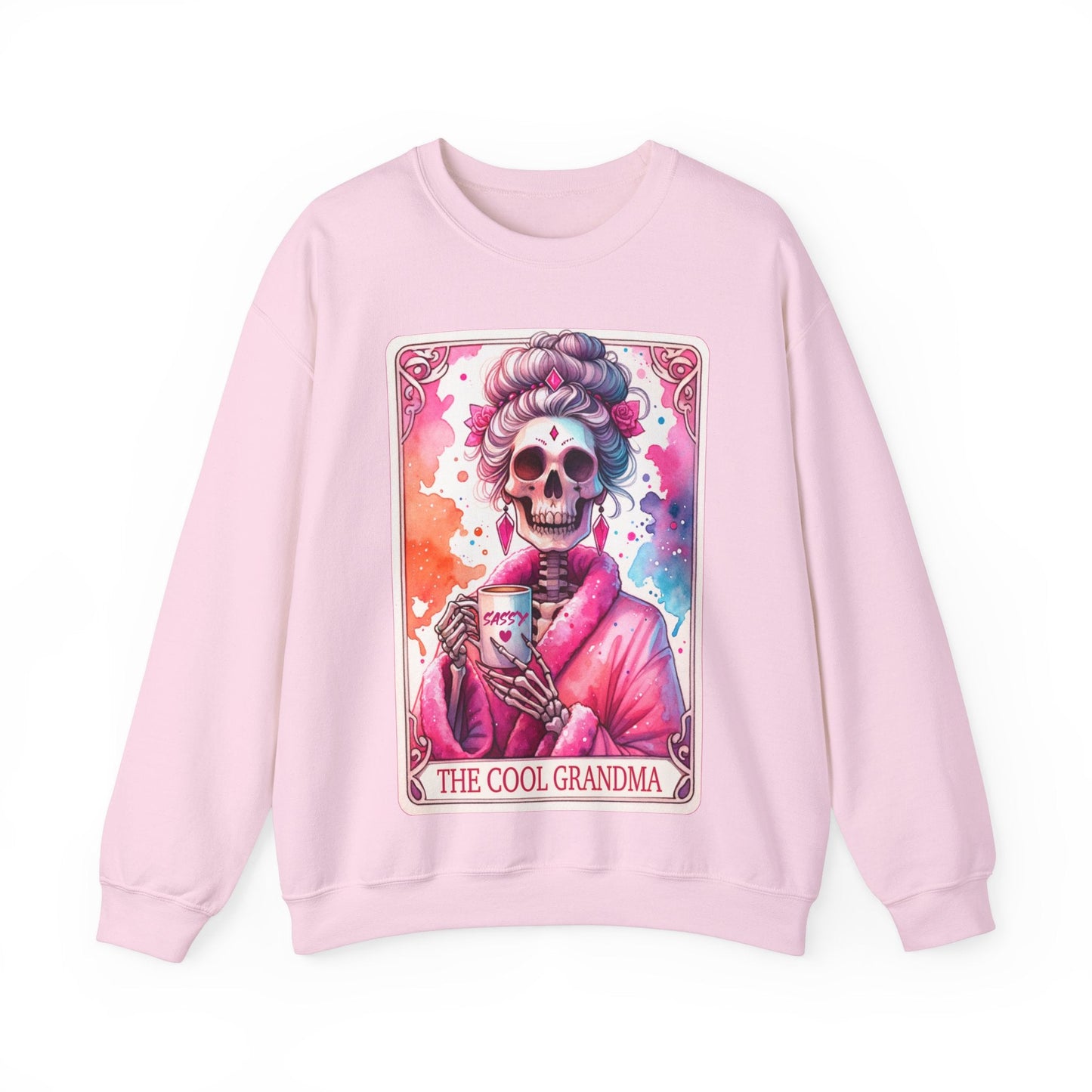 Cool Grandma Tarot Card Heavy Blend™ Crewneck Sweatshirt