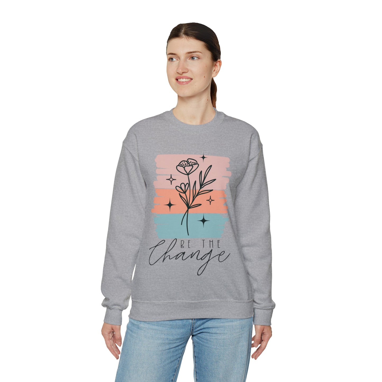 Be The Change Heavy Blend™ Crewneck Sweatshirt