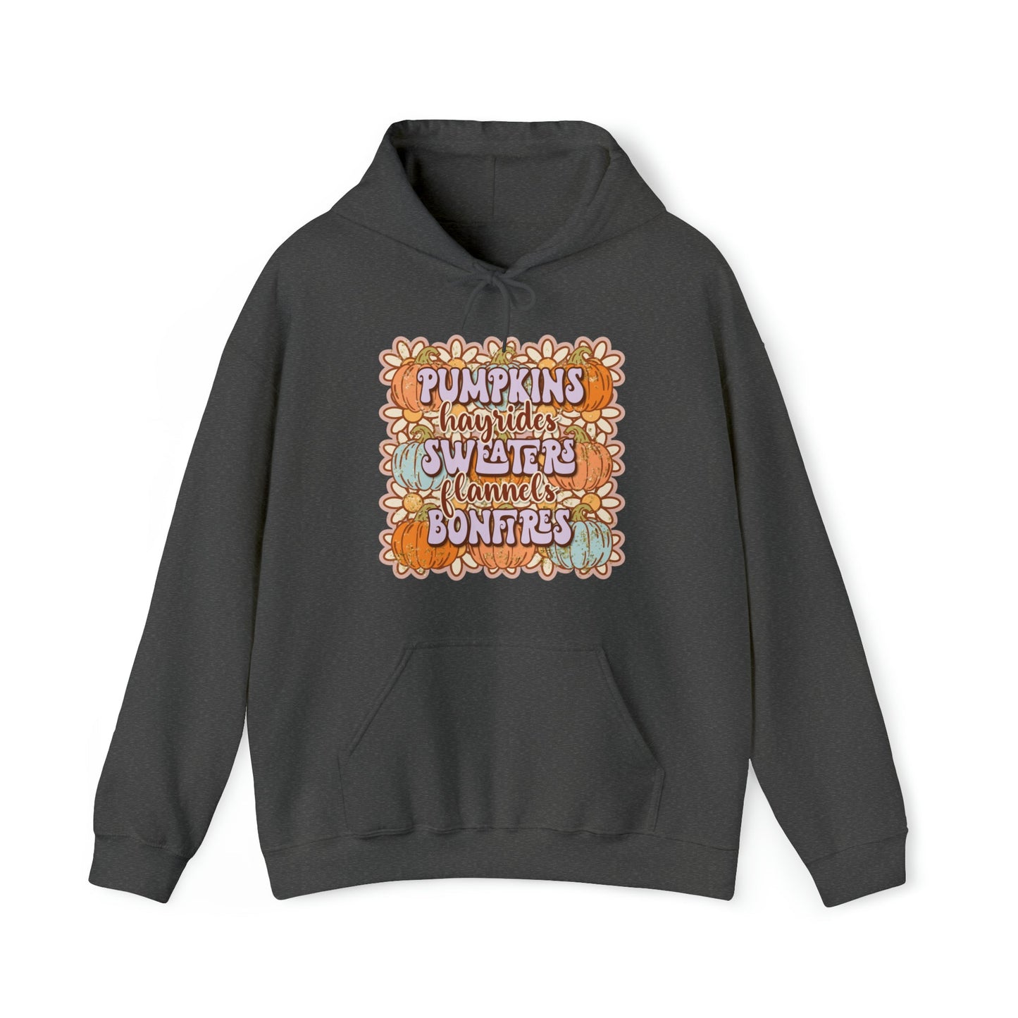 Daisy Pumpkin Hay Heavy Blend™ Hooded Sweatshirt