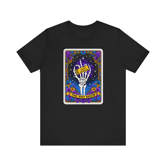 The Shit Show Tarot Card Jersey Short Sleeve Tee