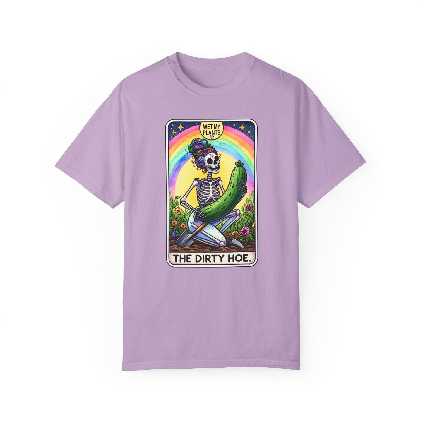 The Dirty Hoe Tarot Card Garment-Dyed T-shirt