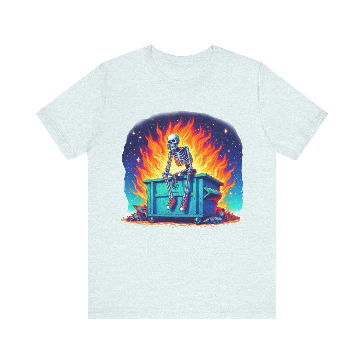 Skellie Dumpster Fire Jersey Short Sleeve Tee