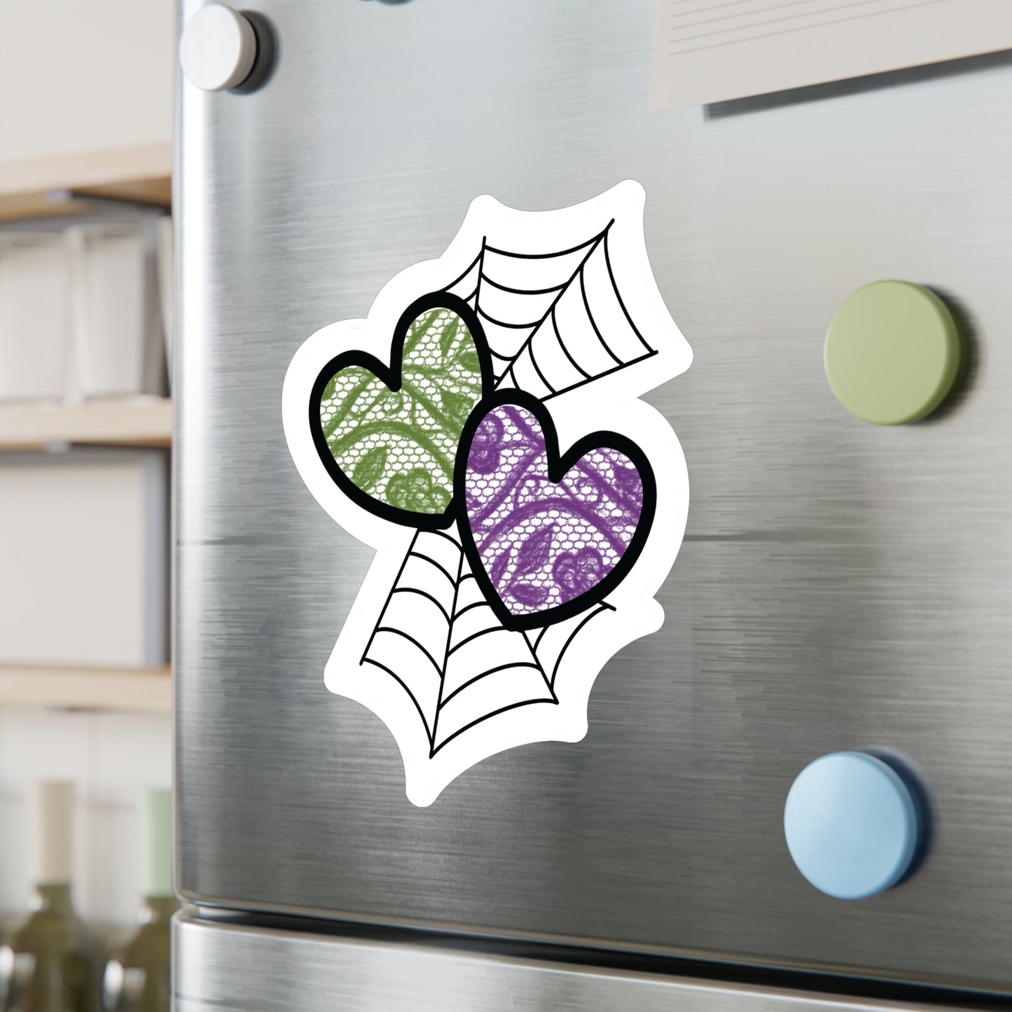 Halloween Lace Hearts Sticker