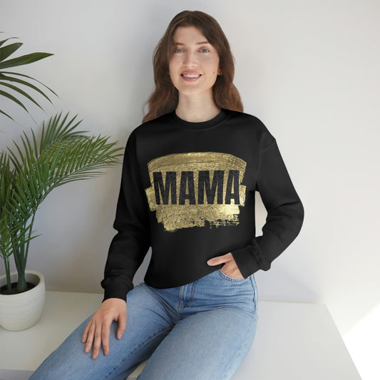 Gold and Black Leopard Mama Sweatshirt