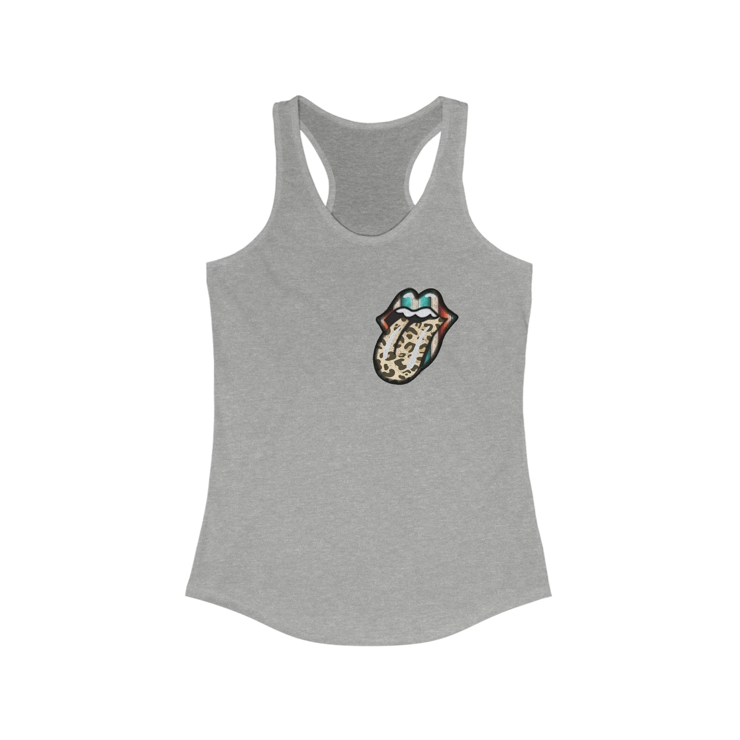 Serape and Leopard Mouth Racerback Tank