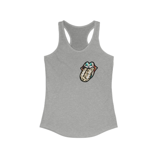 Serape and Leopard Mouth Racerback Tank