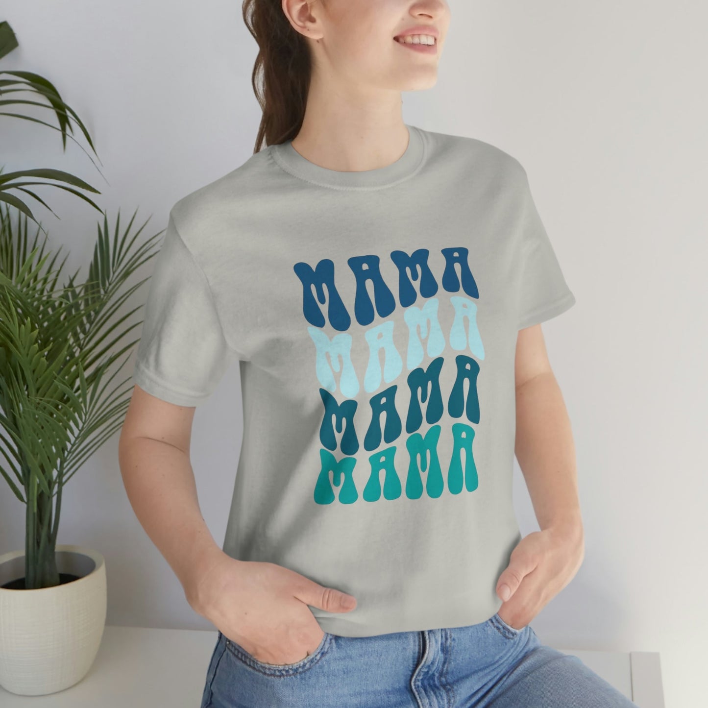 Retro Stacked Blue Mama