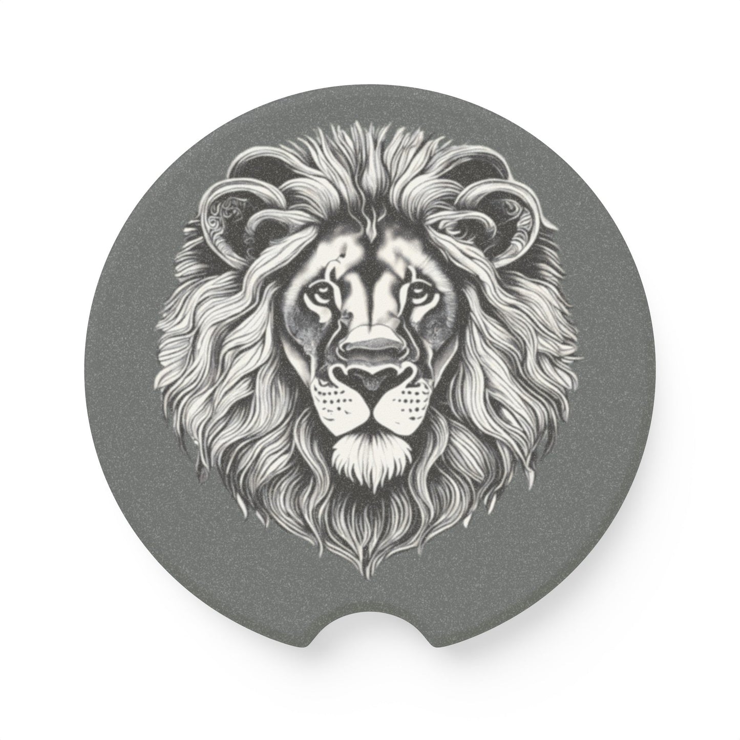 Lion Soapstone Car Coaster