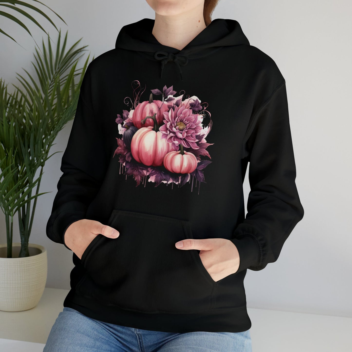 Pink Pumpkin Bouquet Heavy Blend™ Hooded Sweatshirt