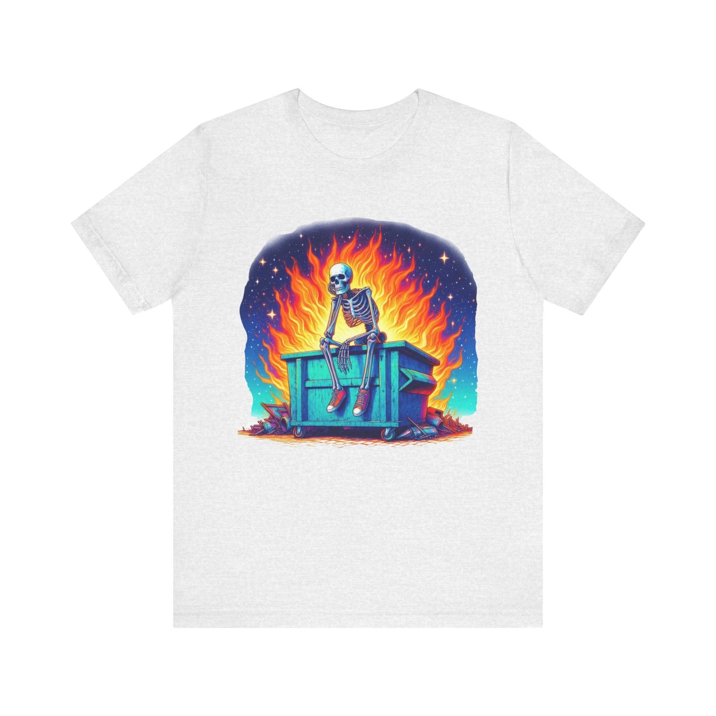 Skellie Dumpster Fire Jersey Short Sleeve Tee