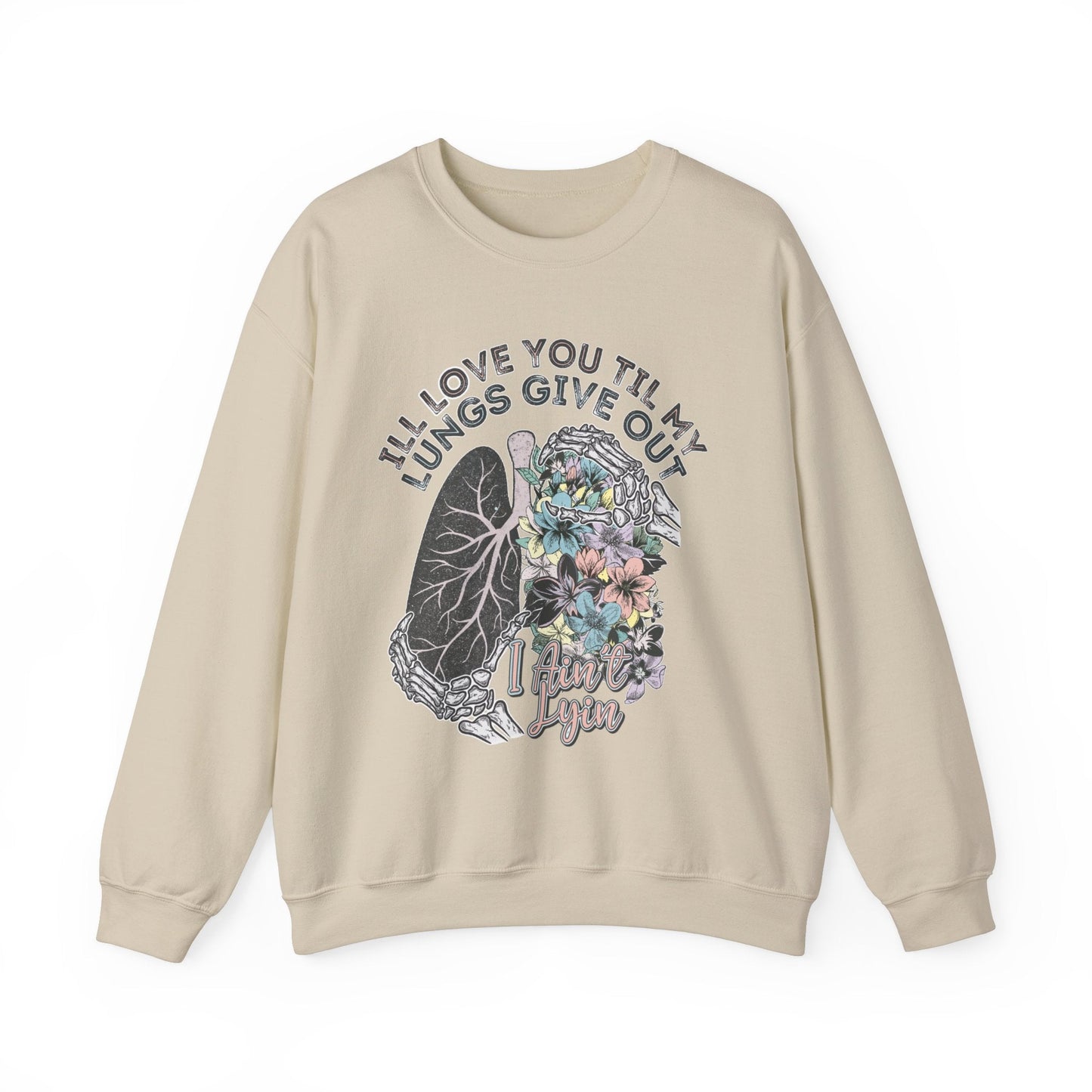 I Love You Till My Lungs Give Out Heavy Blend™ Crewneck Sweatshirt