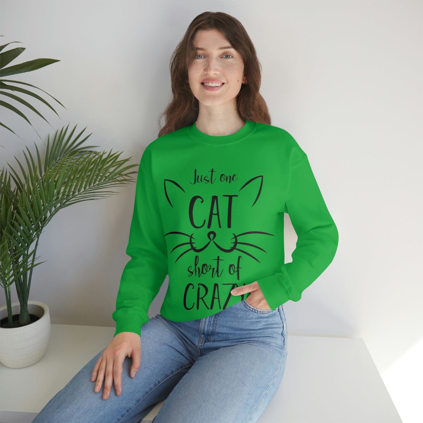 Just One Cat Short From Crazy Sweatshirt