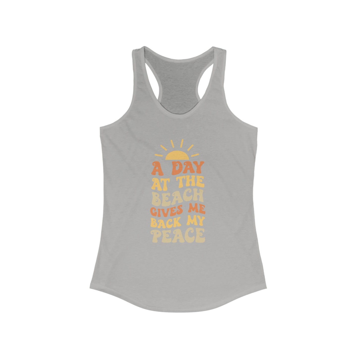 Gives Me Back My Peace Women's Ideal Racerback Tank