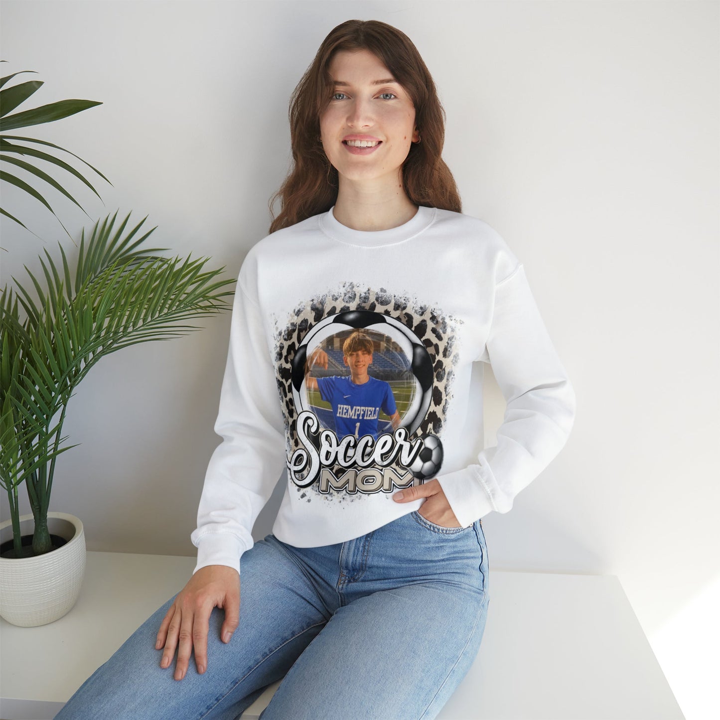 Custom Soccer Mom Heavy Blend™ Crewneck Sweatshirt