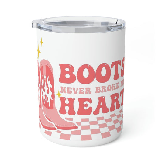 Boots Never Broke My Heart- Insulated Coffee Mug, 10oz