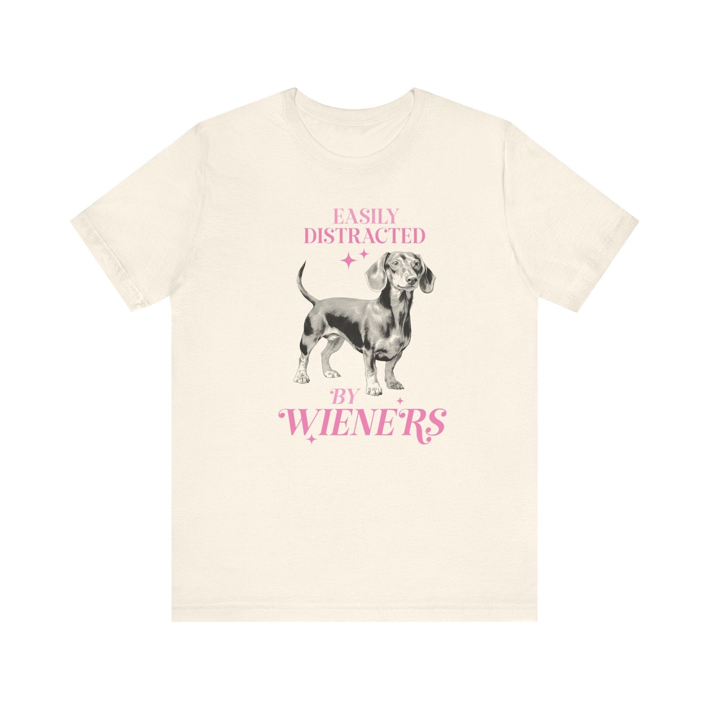 Easily Distracted By Wieners Jersey Short Sleeve Tee