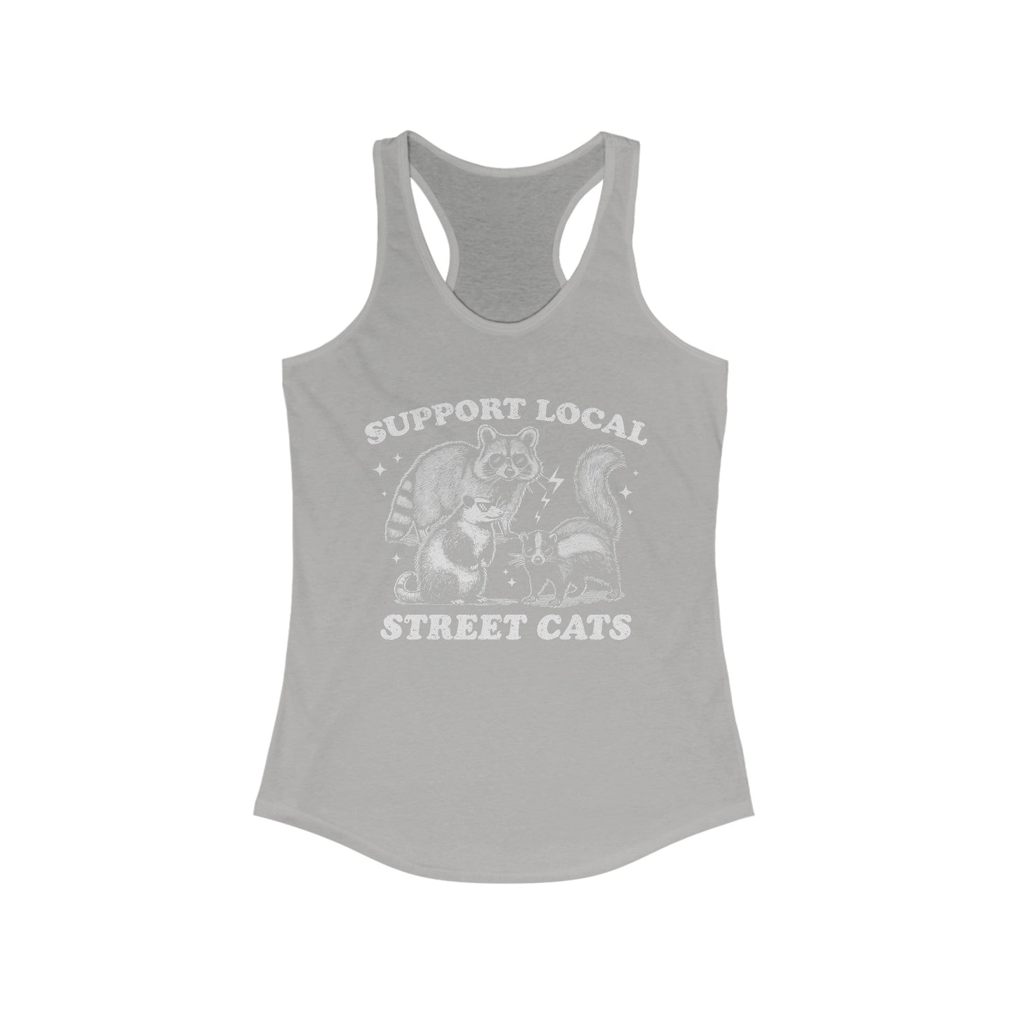 Support Local Street Cats Women's Ideal Racerback Tank