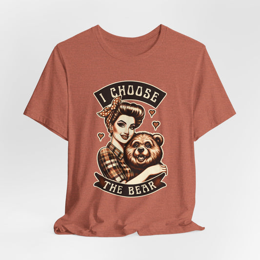 I Choose The Bear Jersey Short Sleeve Tee